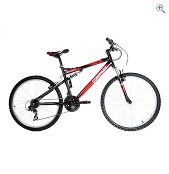 Compass 55 Degree North Steel Full Suspension Mountain Bike - Size: 18 - Colour: Black / Red